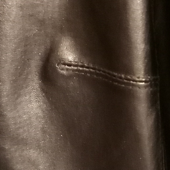 VANTAGE A.M.I. Leather Boho Matrix Goth Minimalist Biker Sz M Black Color HCS - Picture 9 of 12